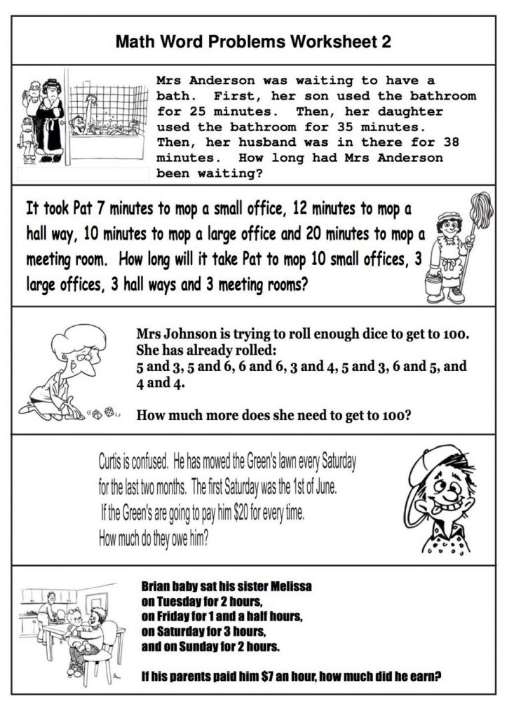 2nd Grade Math Word Problems Best Coloring Pages For Kids