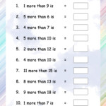 A Number More Than Other Number Math Worksheets MathsDiary