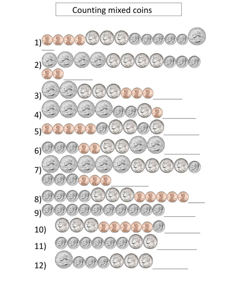 Counting Money Interactive Worksheet For Grade 2