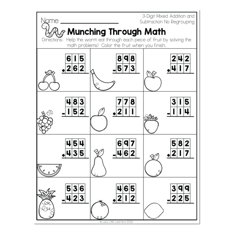 math worksheets for grade 2 addition with regrouping 3 digits