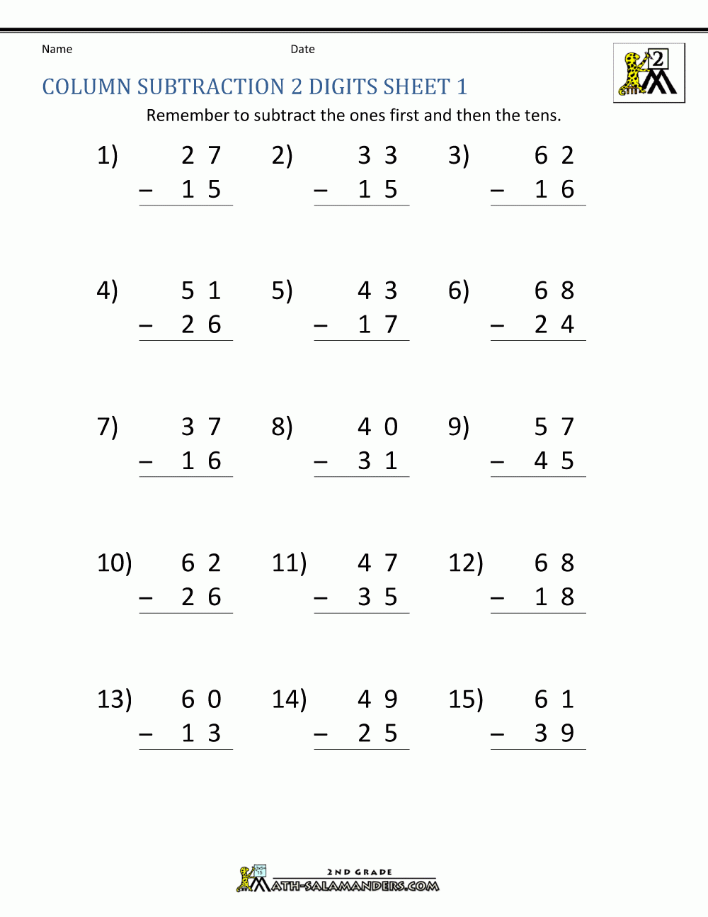 Grade 2 Math Worksheets Add And Subtract 3 Single Digit Numbers K5 Grade 2 Math Worksheets Add And Subtract 3 Single Digit Numbers K5