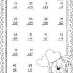 2 Digit Addition Valentine s Day First Grade Math 2nd Grade Math