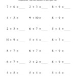 Doubles Addition Worksheets