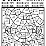 New Year s Three Digit Addition Color By Number With And Without