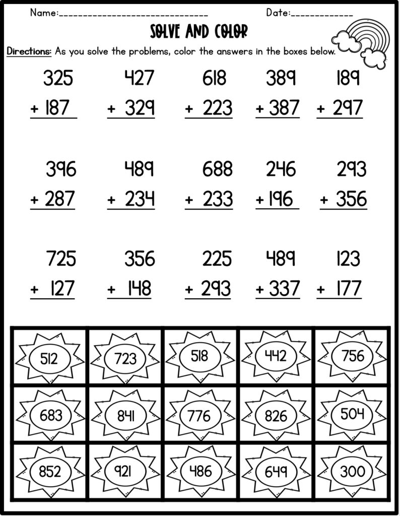 Spring Worksheets For 2Nd Grade Sixteenth Streets